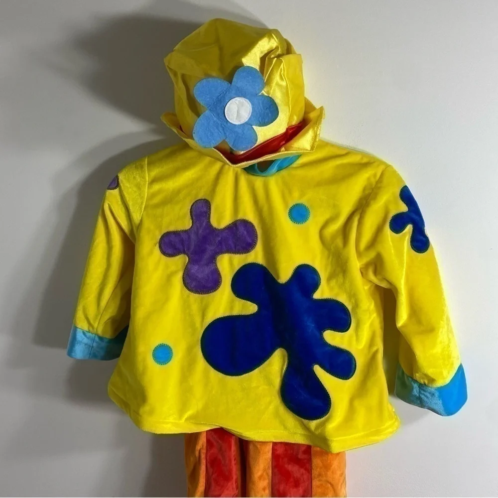 Disney Jojo’s Circus Clown Costume XS 4/5 Halloween Dress Up Play Hat Yellow